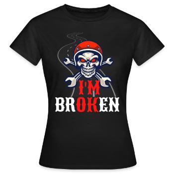 Je suis brisé - T-shirt Femme - noir - Devant - AI Model Female 172 dark (172cm)