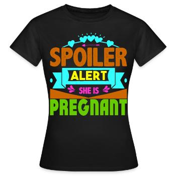 Mère Enceinte Bébé Nourrisson T-shirt Maman - T-shirt Femme - noir - Devant - AI Model Female 172 dark (172cm)