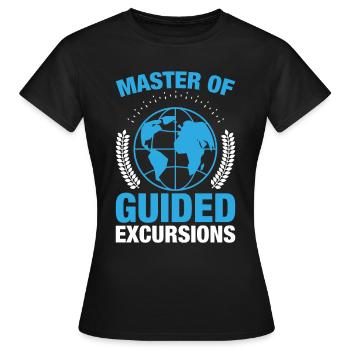 Master Guided Excursions Adventure Expert - T-shirt Femme - noir - Devant - AI Model Female 172 dark (172cm)