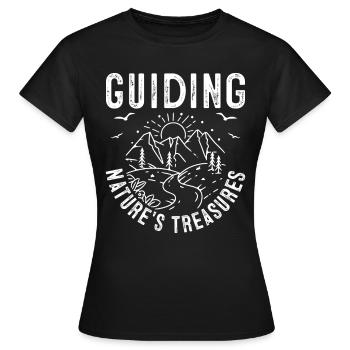 Guide touristique Guide de voyage Nature Guide de voyage - T-shirt Femme - noir - Devant - AI Model Female 172 dark (172cm)
