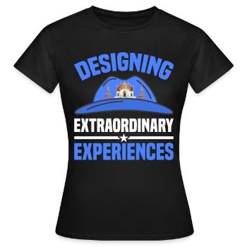 Guide touristique Guide de voyage Aventure - T-shirt Femme - noir - Devant - AI Model Female 172 dark (172cm)