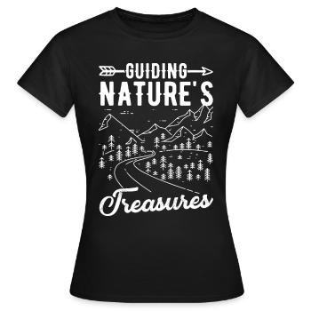 Guide touristique Guide de voyage Nature Guide de voyage - T-shirt Femme - noir - Devant - AI Model Female 172 dark (172cm)