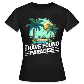 Playa del Carmen Paradise Mexiko Stadt Urlaub - Frauen T-Shirt - Schwarz - Vorne - AI Model Female 172 dark (172cm)