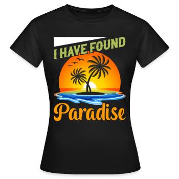 Playa del Carmen Paradise Mexiko Stadt Urlaub - Frauen T-Shirt - Schwarz - Vorne - AI Model Female 172 dark (172cm)