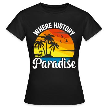 Playa del Carmen Paradise Mexiko Stadt Urlaub - Frauen T-Shirt - Schwarz - Vorne - AI Model Female 172 dark (172cm)