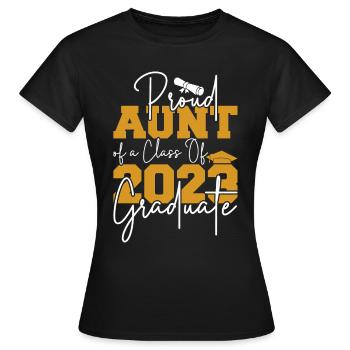 Stolze Tante Absolventen 2023 Abschluss - Frauen T-Shirt - Schwarz - Vorne - AI Model Female 172 dark (172cm)