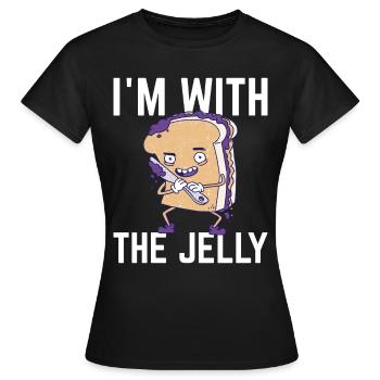 Fan de beurre de cacahuète et de confiture - T-shirt Femme - noir - Devant - AI Model Female 172 dark (172cm)
