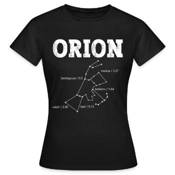 Orion Konstellation Universum Weltraumforschung - Frauen T-Shirt - Schwarz - Vorne - AI Model Female 172 dark (172cm)