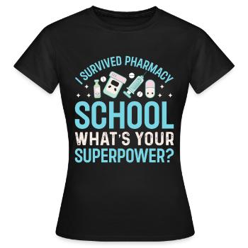 Apotheker Apothekerin Medizin Tabletten Pillen - Frauen T-Shirt - Schwarz - Vorne - AI Model Female 172 dark (172cm)