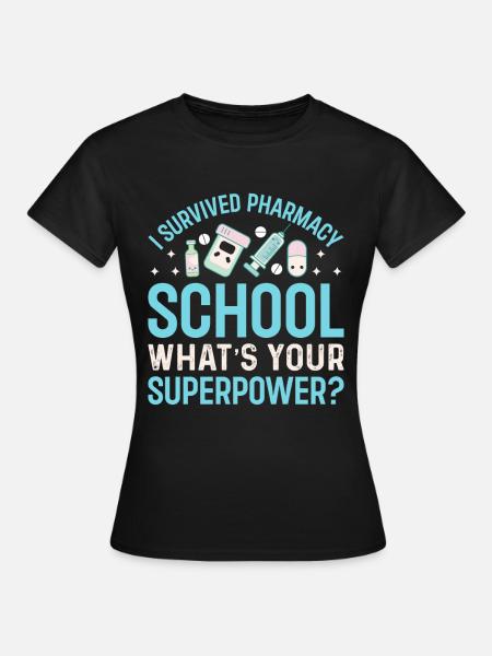 Pharmacien apothicaire Médicaments Comprimés Pilules - T-shirt Femme - noir