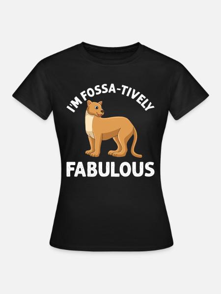 Fossa Raubtier Madagascar - Frauen T-Shirt - Schwarz