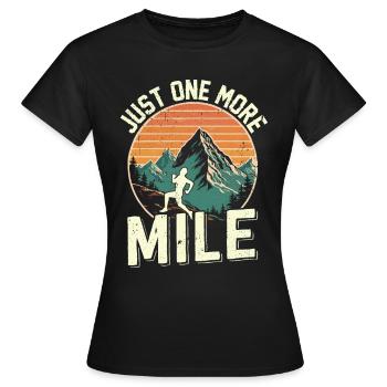 Bergläufer Joggen in den Bergen - Frauen T-Shirt - Schwarz - Vorne - AI Model Female 172 dark (172cm)