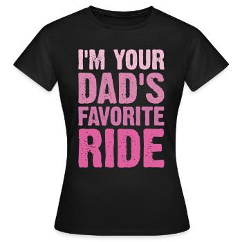 Le véhicule préféré de votre père - T-shirt Femme - noir - Devant - AI Model Female 172 dark (172cm)