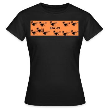 ONE LIFE 22 - T-shirt Femme - noir - Devant - AI Model Female 172 dark (172cm)