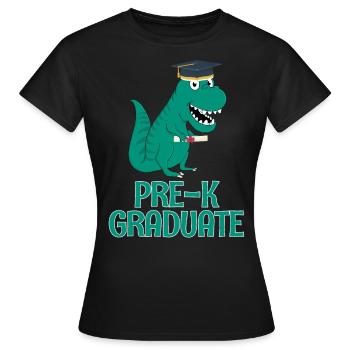 Graduation PreK - Women's T-Shirt - black - Front - AI Model Female 172 dark (172cm)