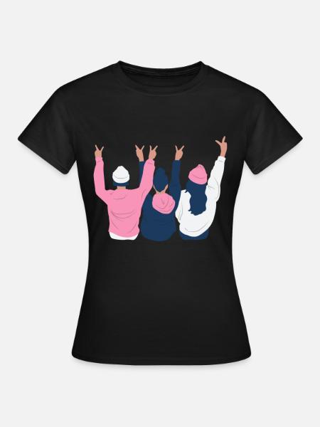 Friends Vibes - T-shirt Femme - noir