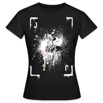 joker card game card - Women's T-Shirt - black - Front - AI Model Female 172 dark (172cm)