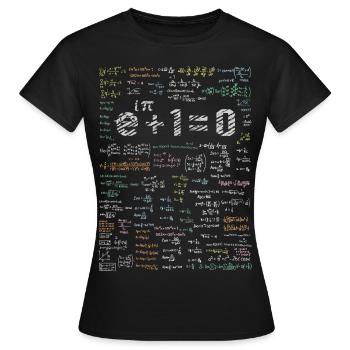 Formule de fonction exponentielle en génie électrique - T-shirt Femme - noir - Devant - AI Model Female 172 dark (172cm)