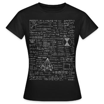 Mathelehrer - Frauen T-Shirt - Schwarz - Vorne - AI Model Female 172 dark (172cm)