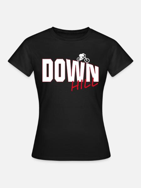 downhill - Frauen T-Shirt - Schwarz