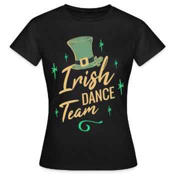 Irish Dance Team - Frauen T-Shirt - Schwarz - Vorne - AI Model Female 172 dark (172cm)