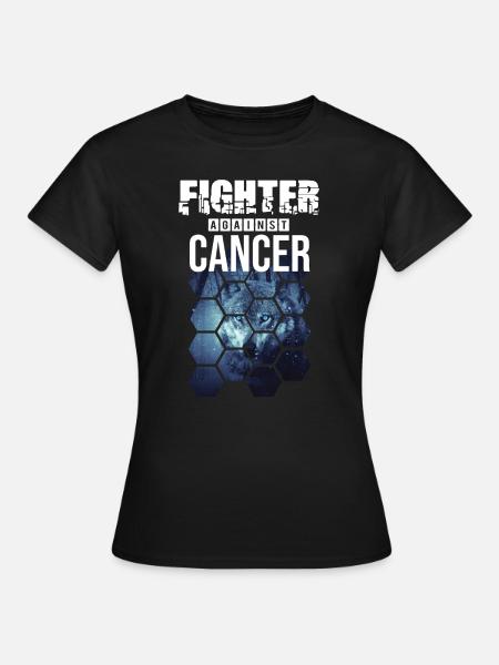 Combattant contre le cancer! Don contre le cancer - T-shirt Femme - noir