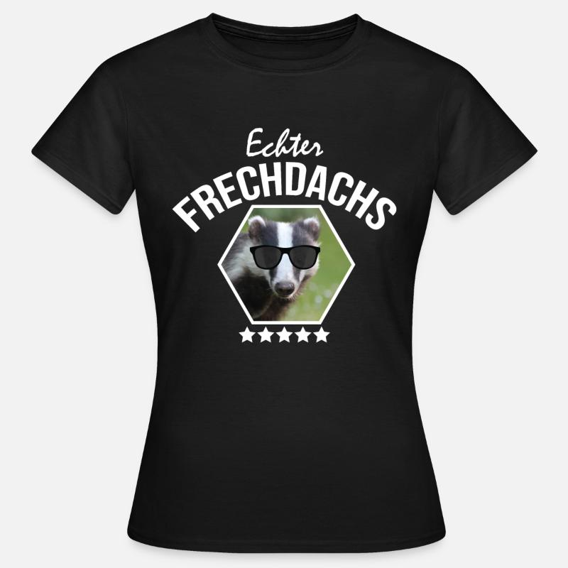 Ein echter Frechdachs! - Frauen T-Shirt - Schwarz