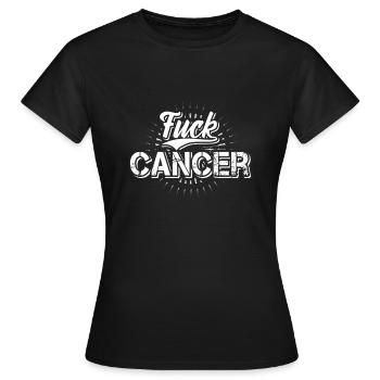 Gegen Krebs! - Frauen T-Shirt - Schwarz - Vorne - AI Model Female 172 dark (172cm)