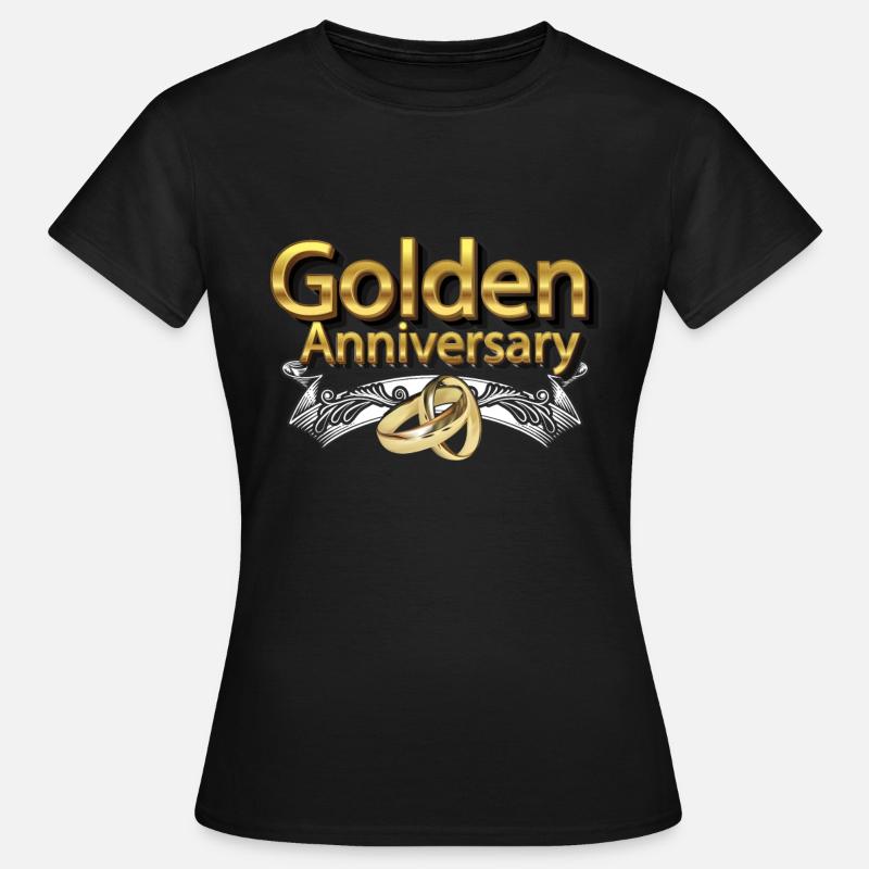 Gold wedding - Women's T-Shirt - black