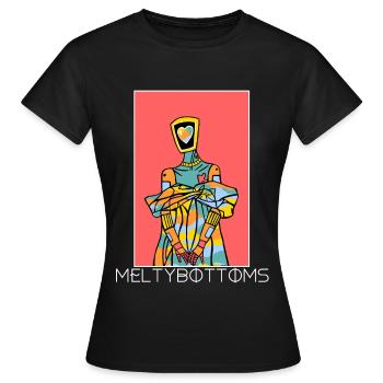 Die schicke Dame - Frauen T-Shirt - Schwarz - Vorne - AI Model Female 172 dark (172cm)