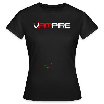 Vampire - T-shirt Femme - noir - Devant - AI Model Female 172 dark (172cm)