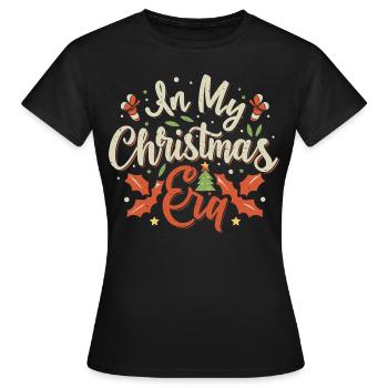 Mon ère de Noël Noël vacances drôle Noël - T-shirt Femme - noir - Devant - AI Model Female 172 dark (172cm)
