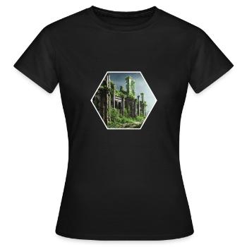 Ruinen der Zivilisation - Frauen T-Shirt - Schwarz - Vorne - AI Model Female 172 dark (172cm)