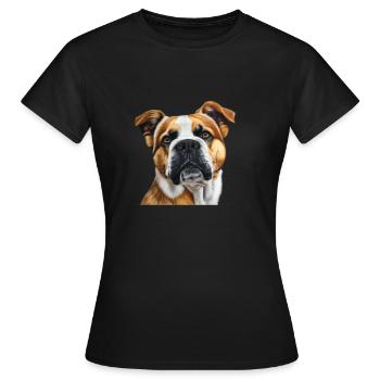 Chien - T-shirt Femme - noir - Devant - AI Model Female 172 dark (172cm)