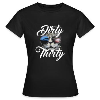 Die dreckigen Dreißig - Frauen T-Shirt - Schwarz - Vorne - AI Model Female 172 dark (172cm)