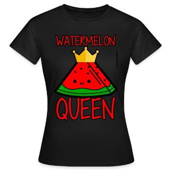 Watermelon Queen 2 - Frauen T-Shirt - Schwarz - Vorne - AI Model Female 172 dark (172cm)