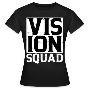 Escouade Vision 4 - T-shirt Femme - noir - Devant - AI Model Female 172 dark (172cm)