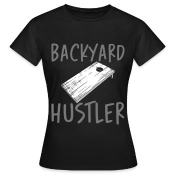 Backyard Hustler 3 - Women's T-Shirt - black - Front - AI Model Female 172 dark (172cm)