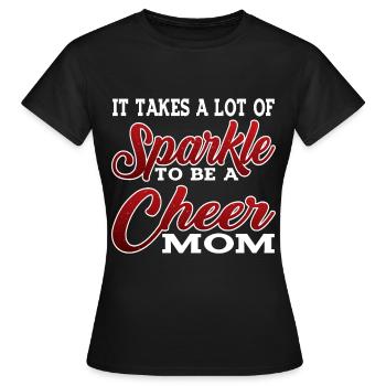 Il faut beaucoup d’éclat pour être une maman de joie 2 - T-shirt Femme - noir - Devant - AI Model Female 172 dark (172cm)