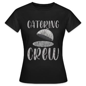 Équipe de restauration 4 - T-shirt Femme - noir - Devant - AI Model Female 172 dark (172cm)
