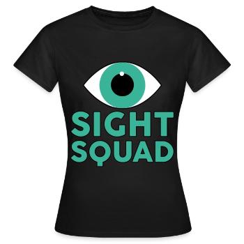 Sight Squad 4 - Women's T-Shirt - black - Front - AI Model Female 172 dark (172cm)