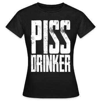 Piss Drinker 31 - Frauen T-Shirt - Schwarz - Vorne - AI Model Female 172 dark (172cm)