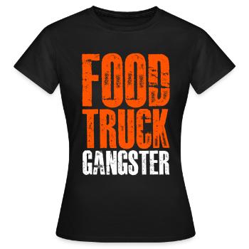 Food Truck Gangster - Women's T-Shirt - black - Front - AI Model Female 172 dark (172cm)