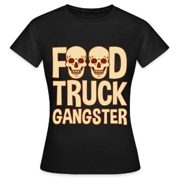 Food Truck Gangster 4 - Women's T-Shirt - black - Front - AI Model Female 172 dark (172cm)