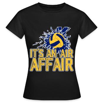 It's An Air Affair 4 - Women's T-Shirt - black - Front - AI Model Female 172 dark (172cm)