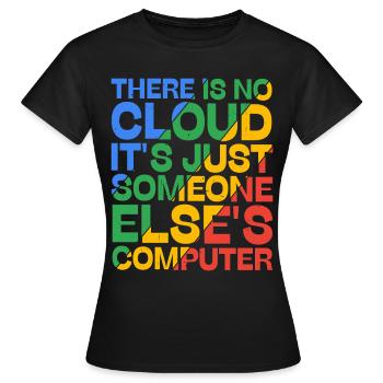 There Is No Cloud 19 - Frauen T-Shirt - Schwarz - Vorne - AI Model Female 172 dark (172cm)