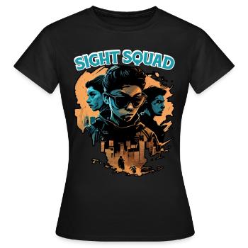 Sight Squad 6 - Women's T-Shirt - black - Front - AI Model Female 172 dark (172cm)