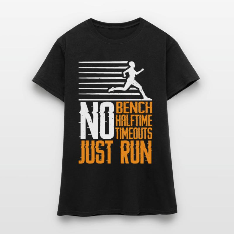 Pas de banc, pas de mi-temps, pas de temps mort, juste 3 points d’arrêt T-shirt Femme