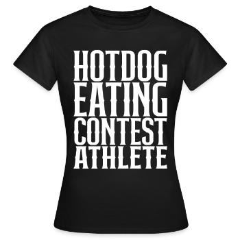 Hotdog Eating Contest Athlete - Frauen T-Shirt - Schwarz - Vorne - AI Model Female 172 dark (172cm)