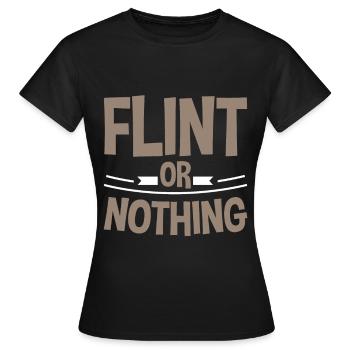 Silex ou rien 2 - T-shirt Femme - noir - Devant - AI Model Female 172 dark (172cm)